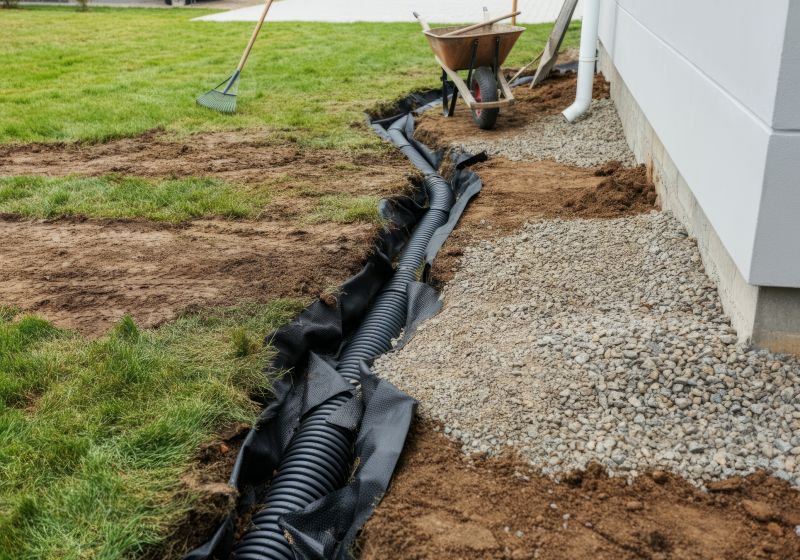 Drainage Swale Installation
